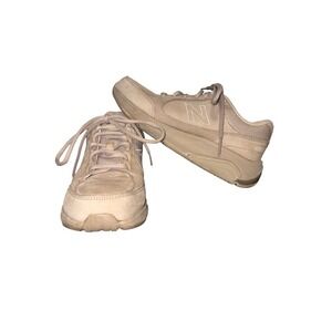 New Balance 928 Beige Tan Suede Walking Strike Path Shoes Size US 7.5 B Rollbar